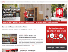 Tablet Screenshot of caritas-donau-ries.de